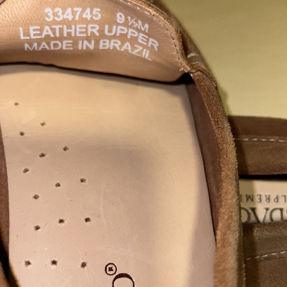 🌸New ANDACCO Tan Suede Driving Moccasins Sz 9.5 - Picture 4 of 6